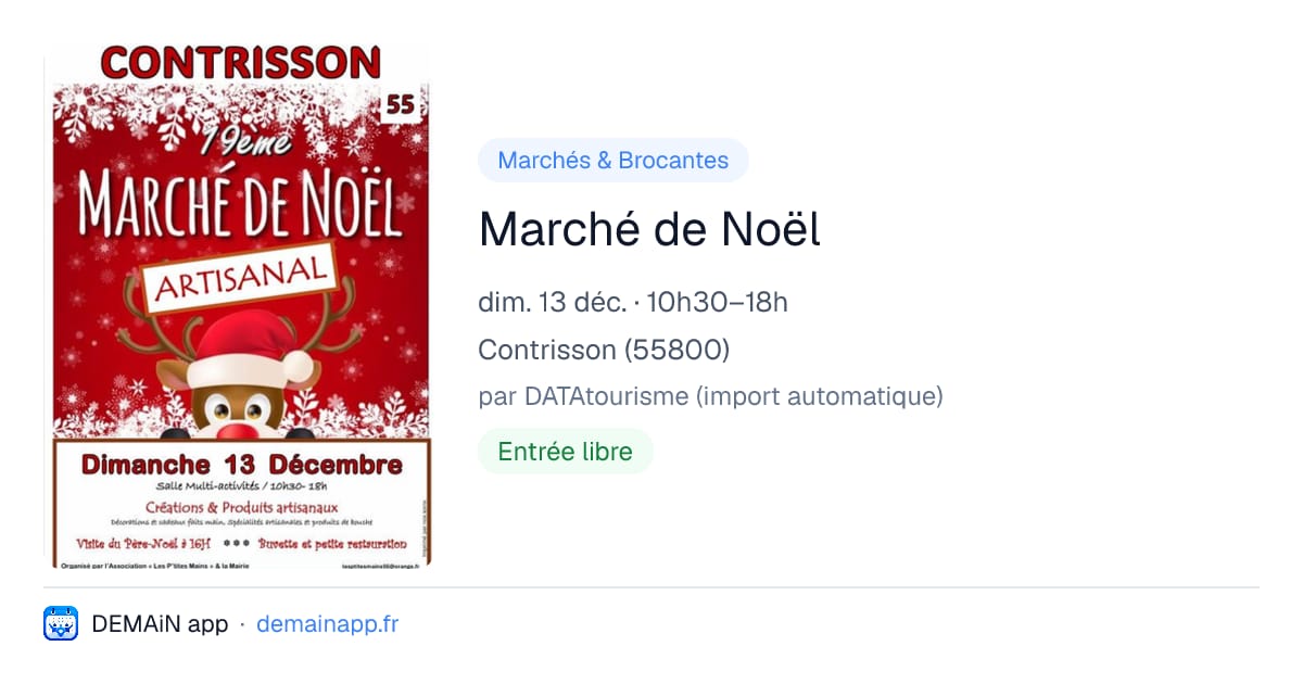 Marché de Noël — Contrisson