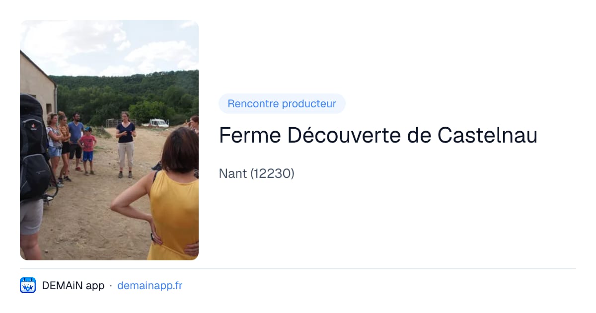 Ferme Découverte de Castelnau — Nant