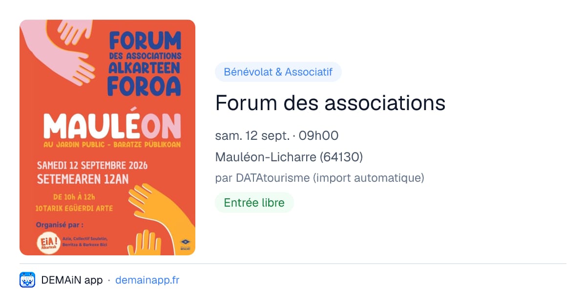 Forum des associations — Mauléon-Licharre