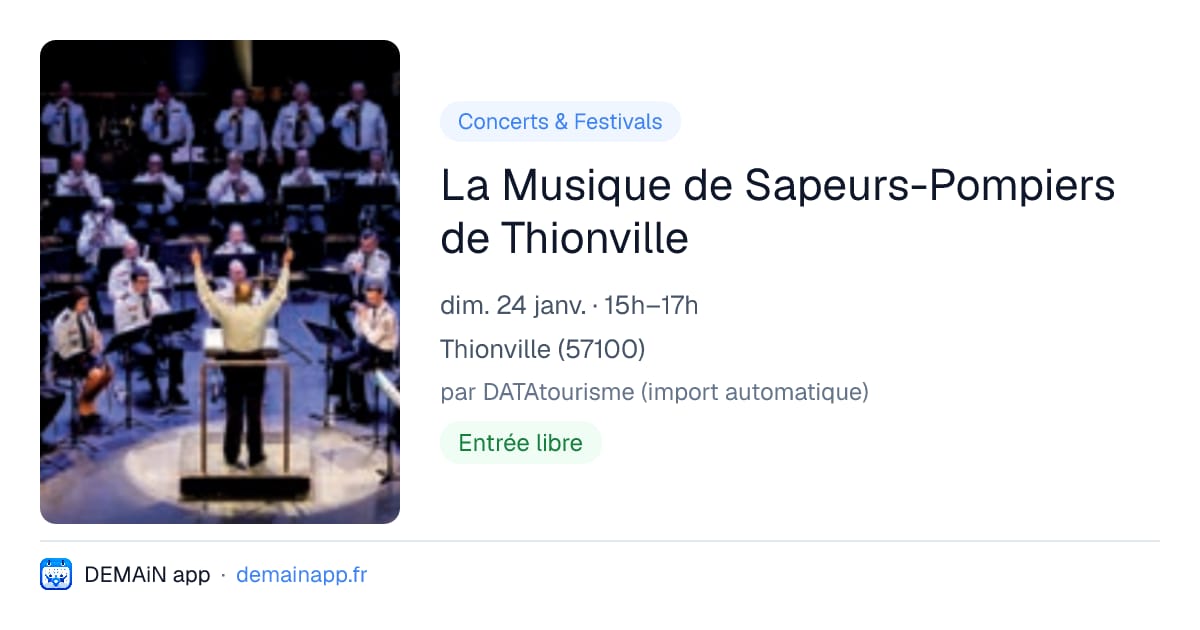 La Musique de Sapeurs-Pompiers de Thionville — Thionville