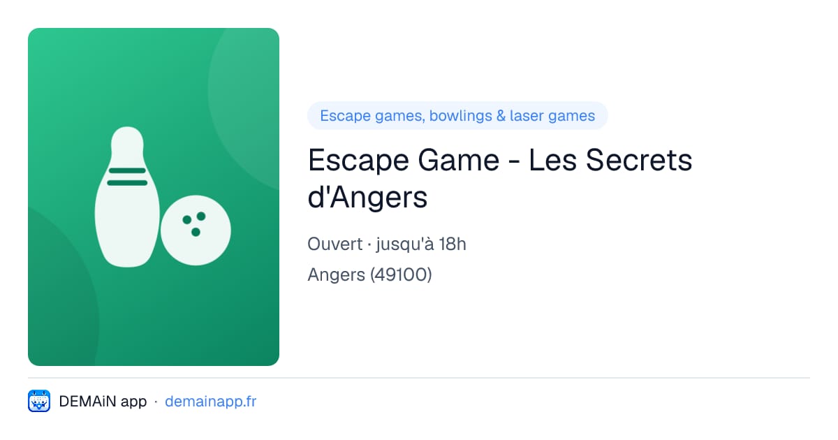 Escape Game - Les Secrets d'Angers — Angers