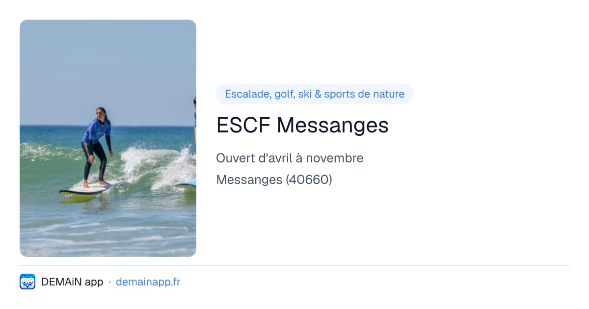 ESCF Messanges — Messanges