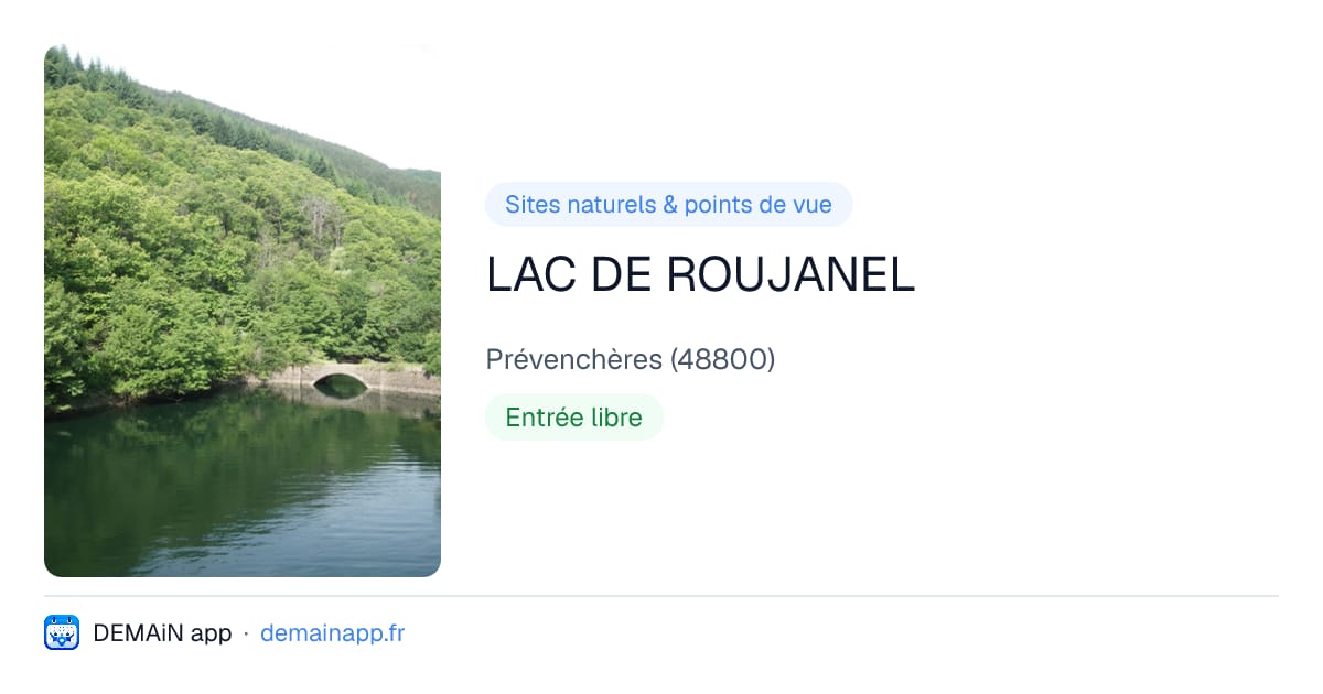 LAC DE ROUJANEL — Prévenchères