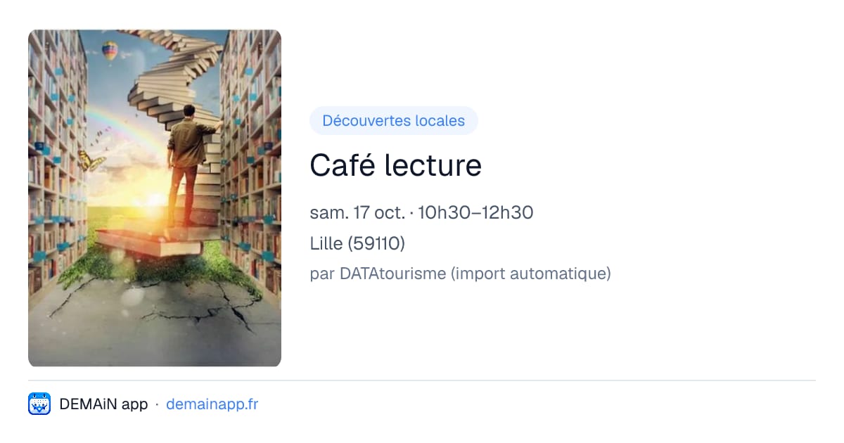 Café lecture — Lille
