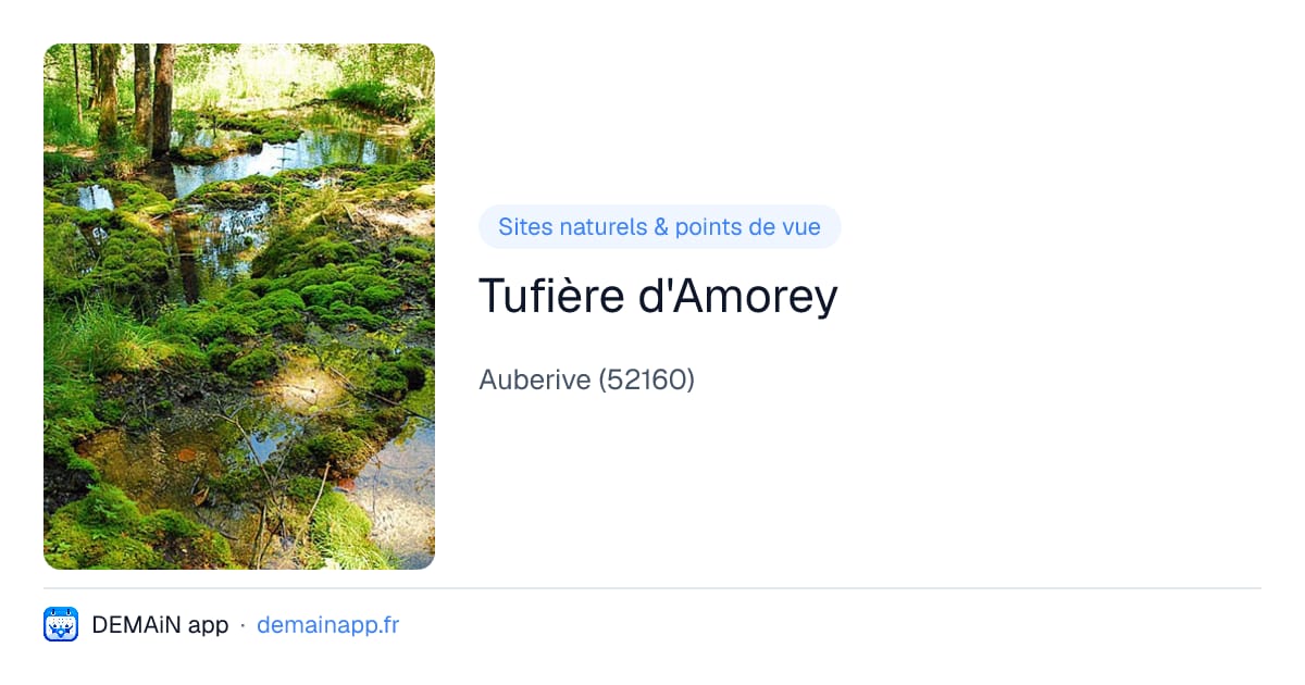 Tufière d'Amorey — Auberive