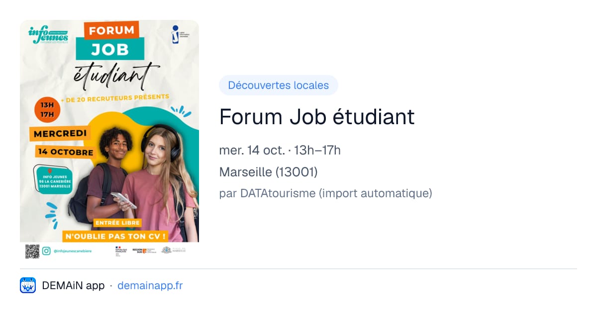 Forum Job étudiant — Marseille