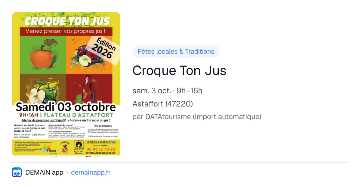 Croque Ton Jus — Astaffort
