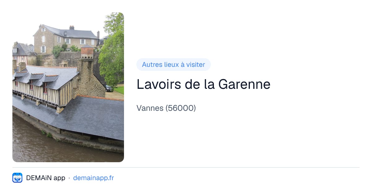 Lavoirs de la Garenne — Vannes