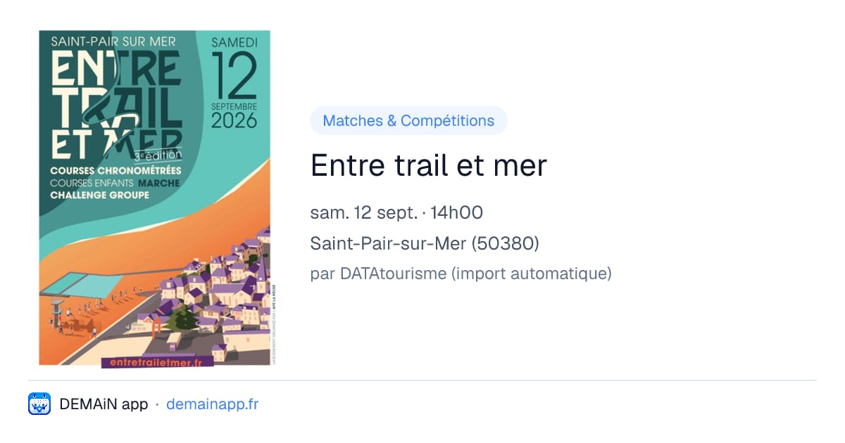Entre trail et mer — Saint-Pair-sur-Mer