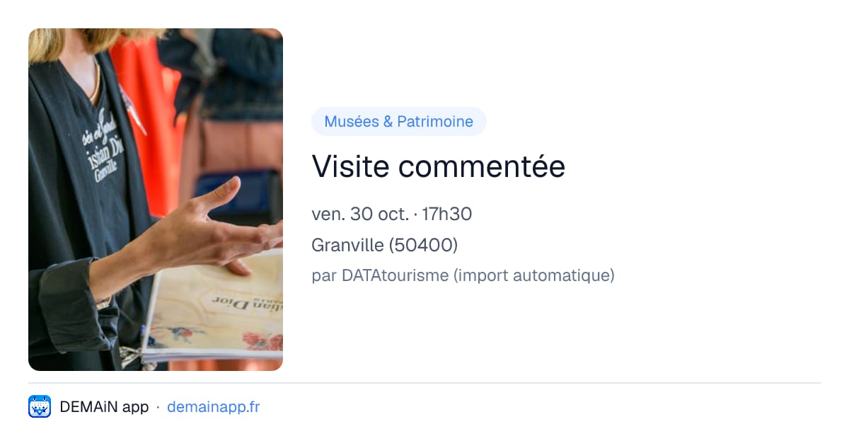 Visite commentée — Granville