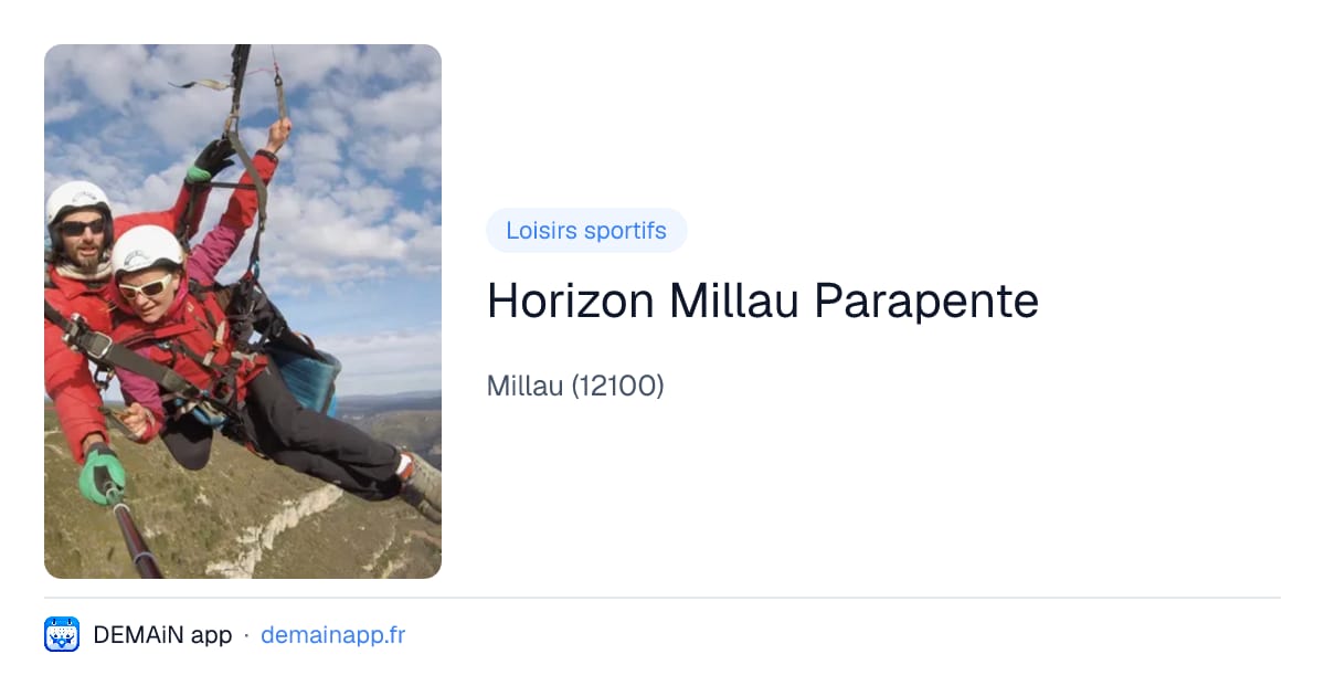 Horizon Millau Parapente — Millau