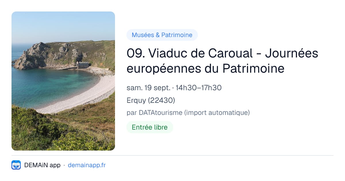 09. Viaduc de Caroual - Journées européennes du Patrimoine — Erquy