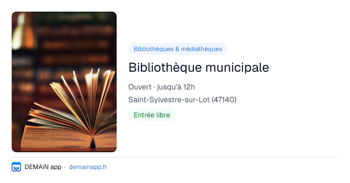 Bibliothèque municipale — Saint-Sylvestre-sur-Lot
