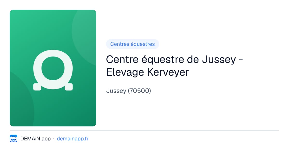 Centre équestre de Jussey - Elevage Kerveyer — Jussey