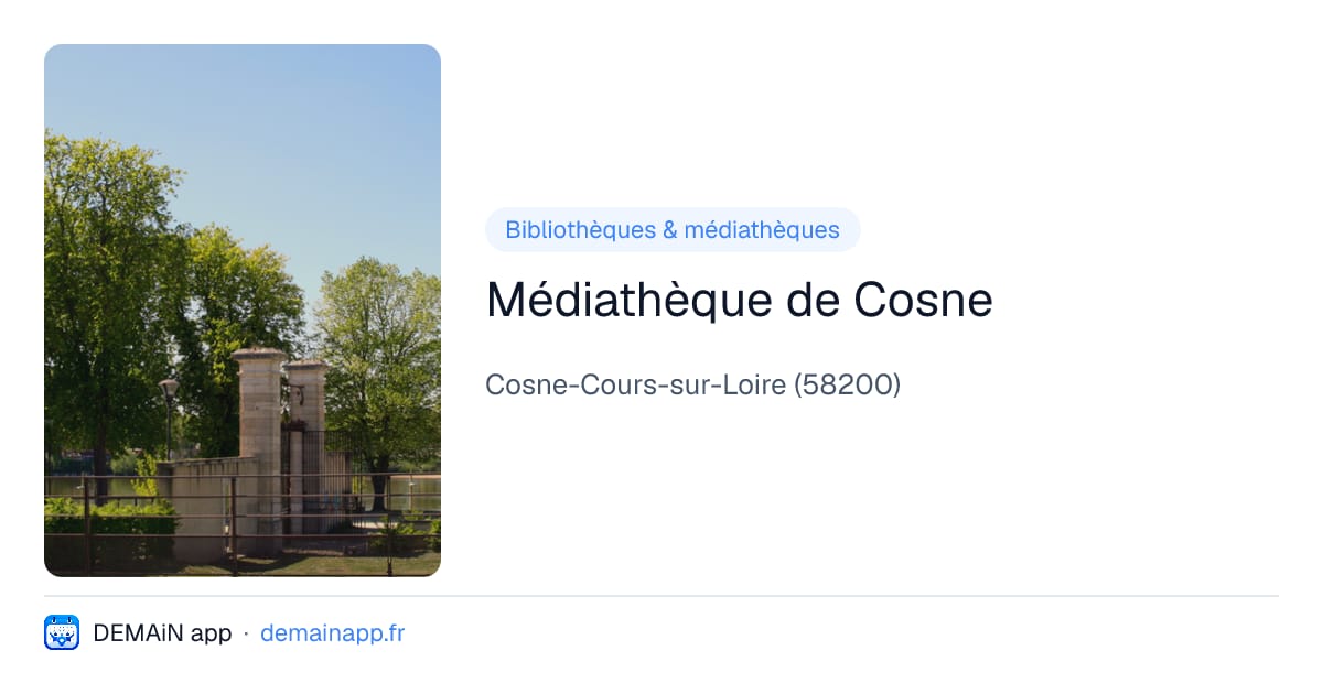 Médiathèque de Cosne — Cosne-Cours-sur-Loire