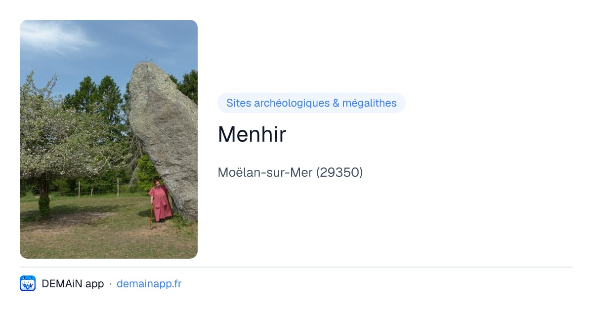Menhir — Moëlan-sur-Mer