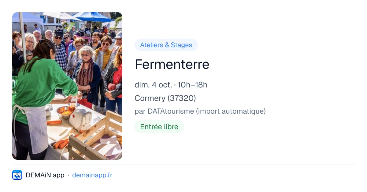 Fermenterre — Cormery