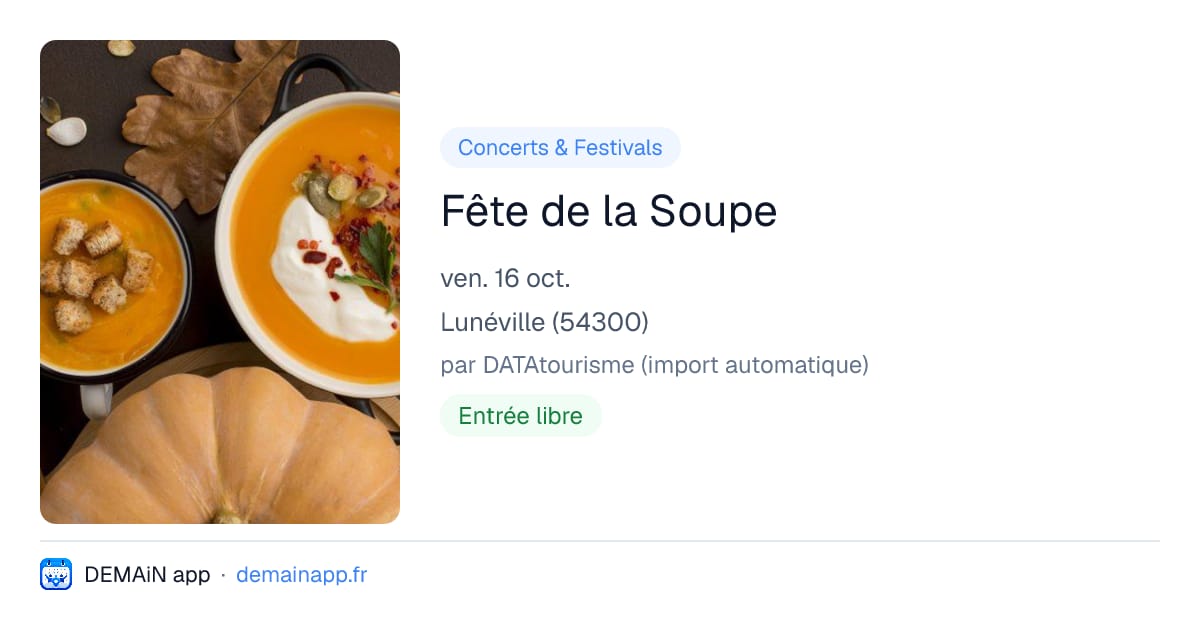 Fête de la Soupe — Lunéville