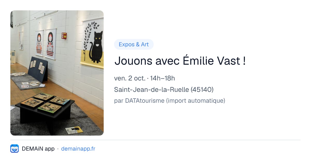 Jouons avec Émilie Vast ! — Saint-Jean-de-la-Ruelle