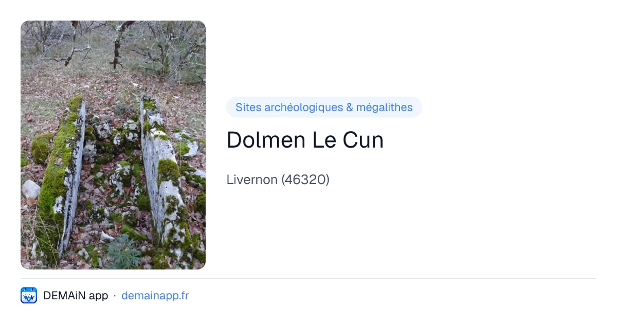 Dolmen Le Cun — Livernon