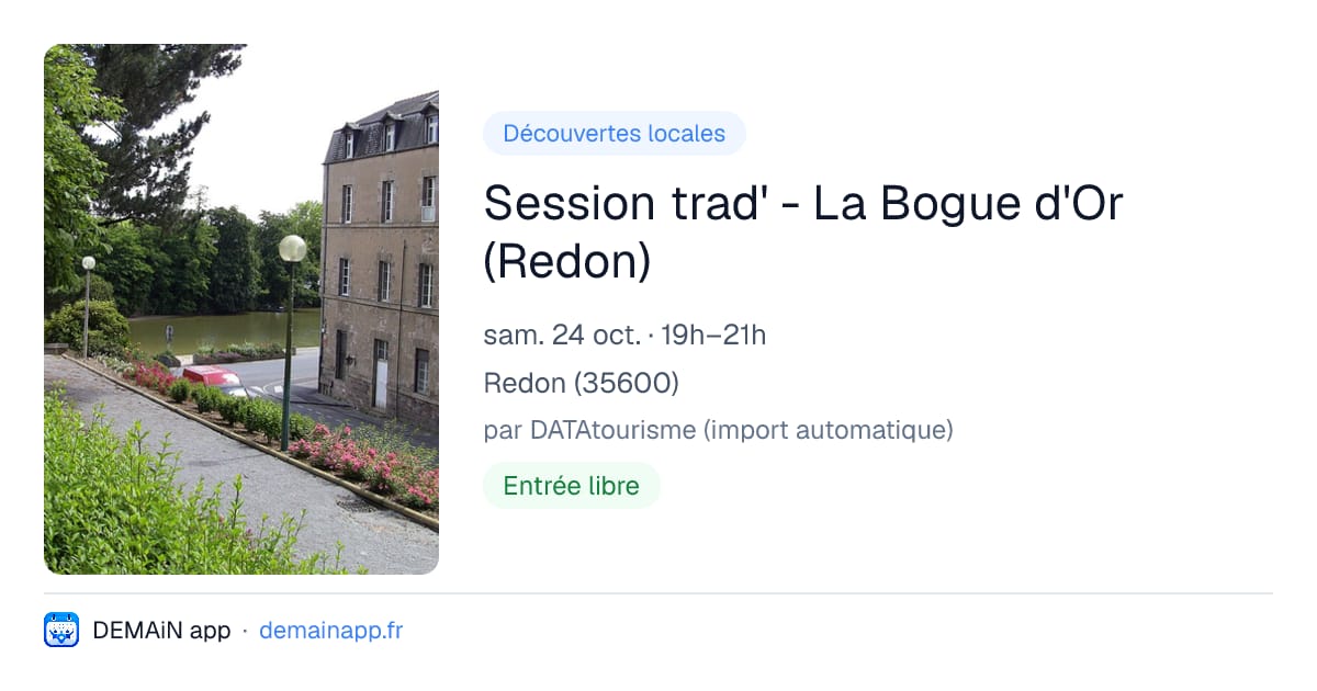Session trad' - La Bogue d'Or (Redon) — Redon