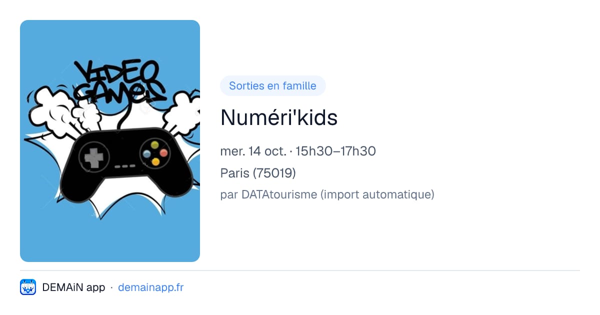 Numéri'kids — Paris