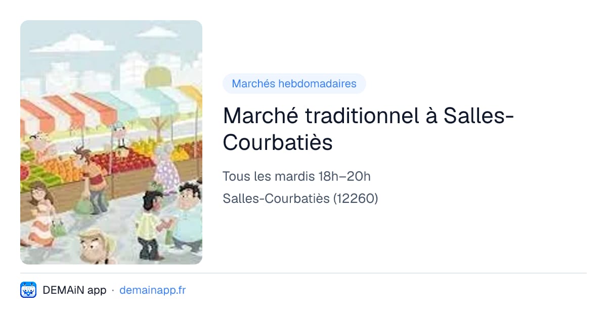 Marché traditionnel à Salles-Courbatiès — Salles-Courbatiès