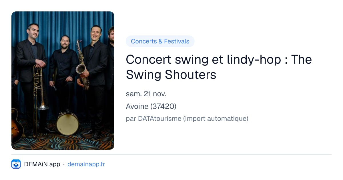 Concert swing et lindy-hop : The Swing Shouters — Avoine