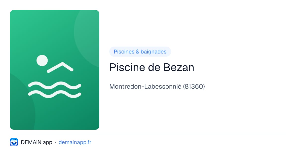 Piscine de Bezan — Montredon-Labessonnié