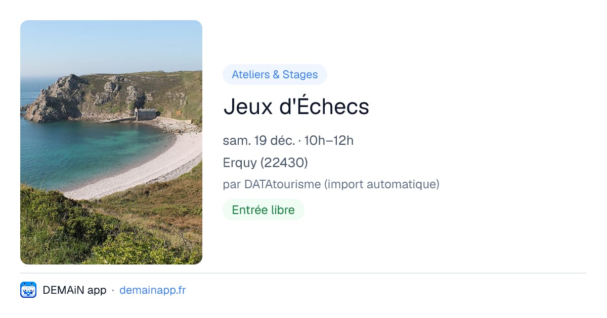Jeux d'Échecs — Erquy