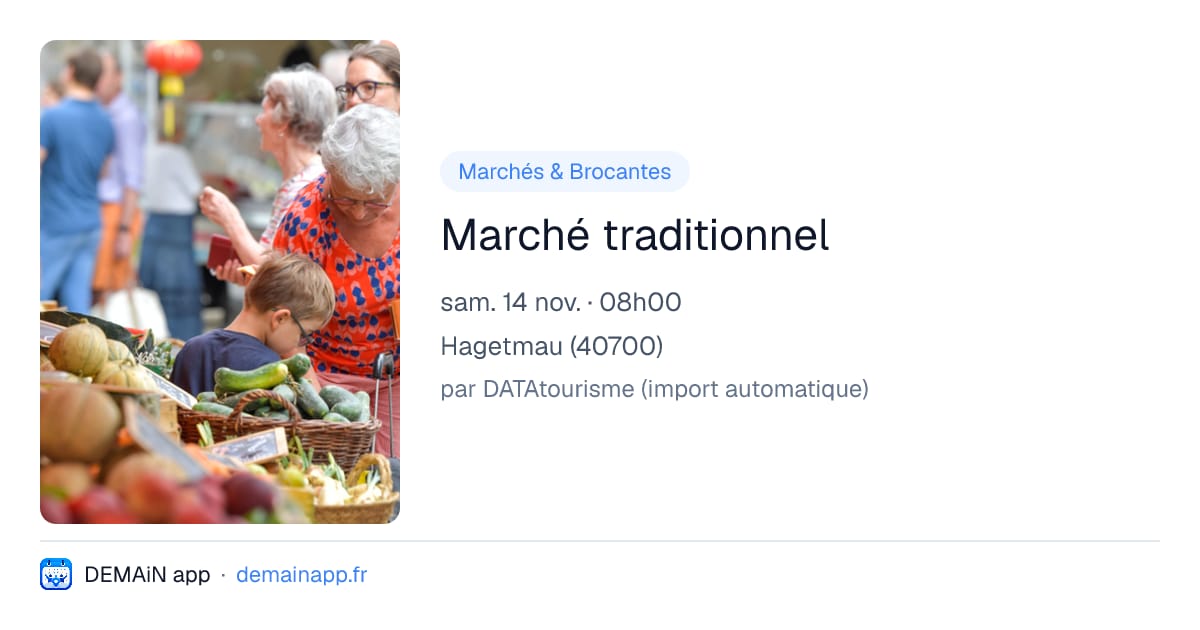 Marché traditionnel — Hagetmau