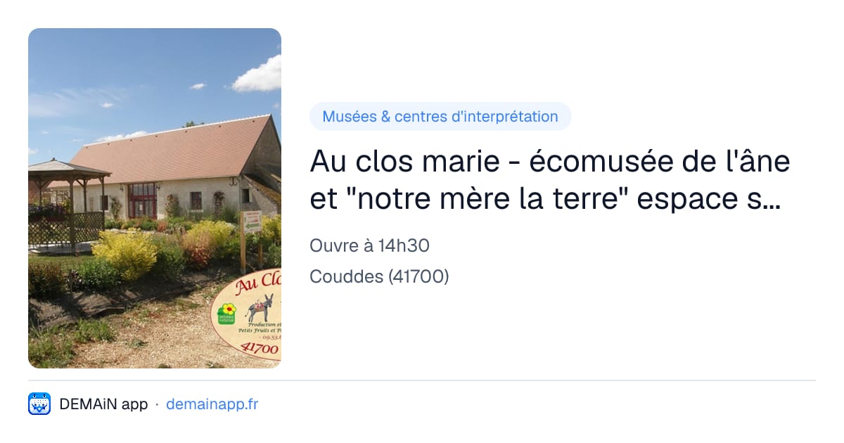 Au clos marie - écomusée de l'âne et "notre mère la terre" espace scénographique — Couddes