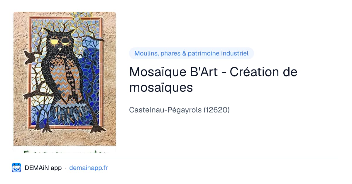 Mosaïque B'Art - Création de mosaïques — Castelnau-Pégayrols