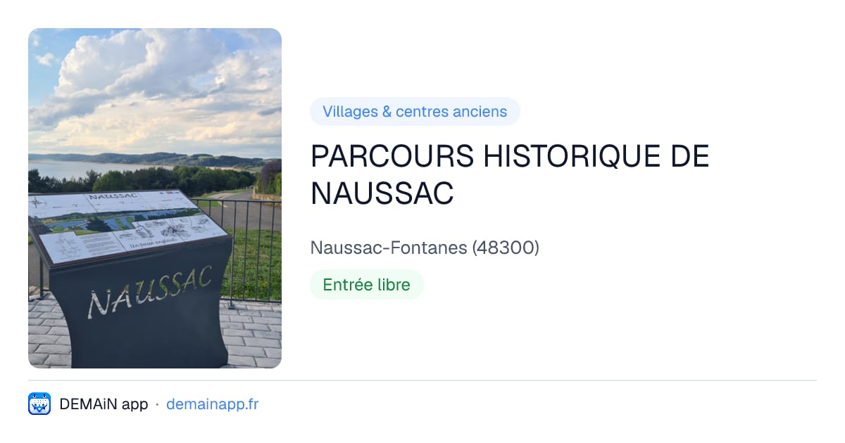 PARCOURS HISTORIQUE DE NAUSSAC — Naussac-Fontanes