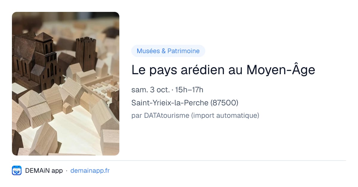 Le pays arédien au Moyen-Âge — Saint-Yrieix-la-Perche