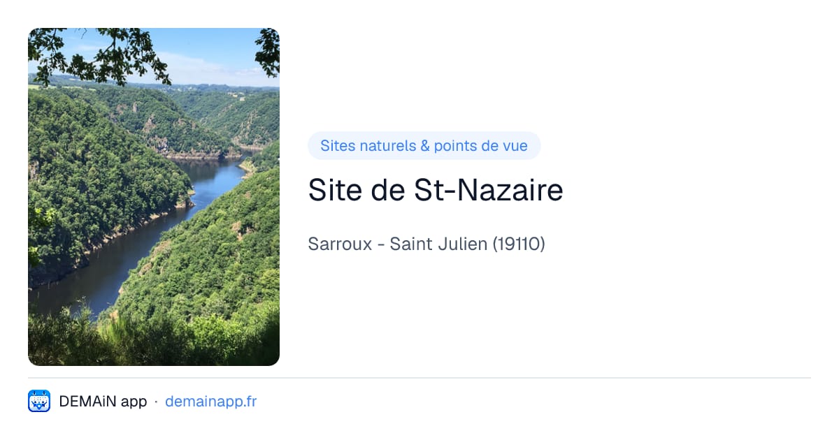 Site de St-Nazaire — Sarroux - Saint Julien