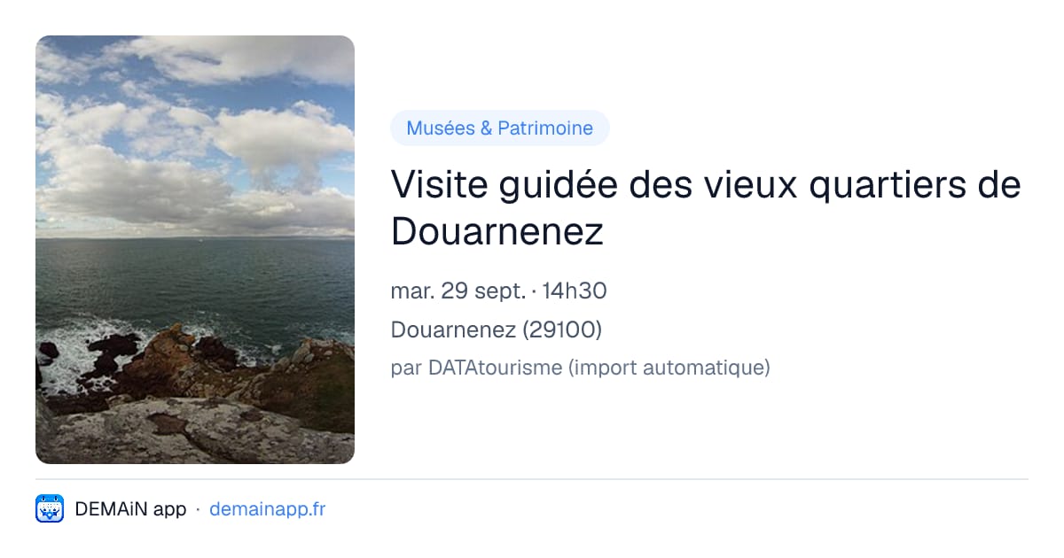 Visite guidée des vieux quartiers de Douarnenez — Douarnenez
