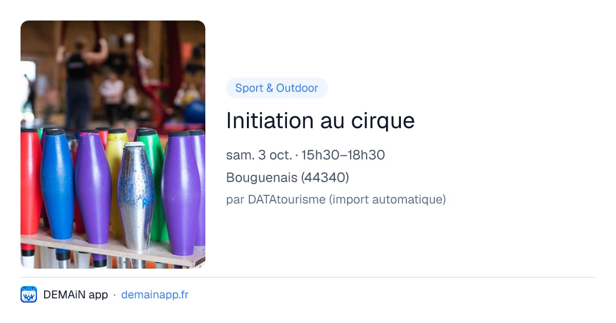 Initiation au cirque — Bouguenais