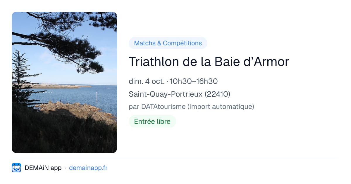 Triathlon de la Baie d’Armor — Saint-Quay-Portrieux