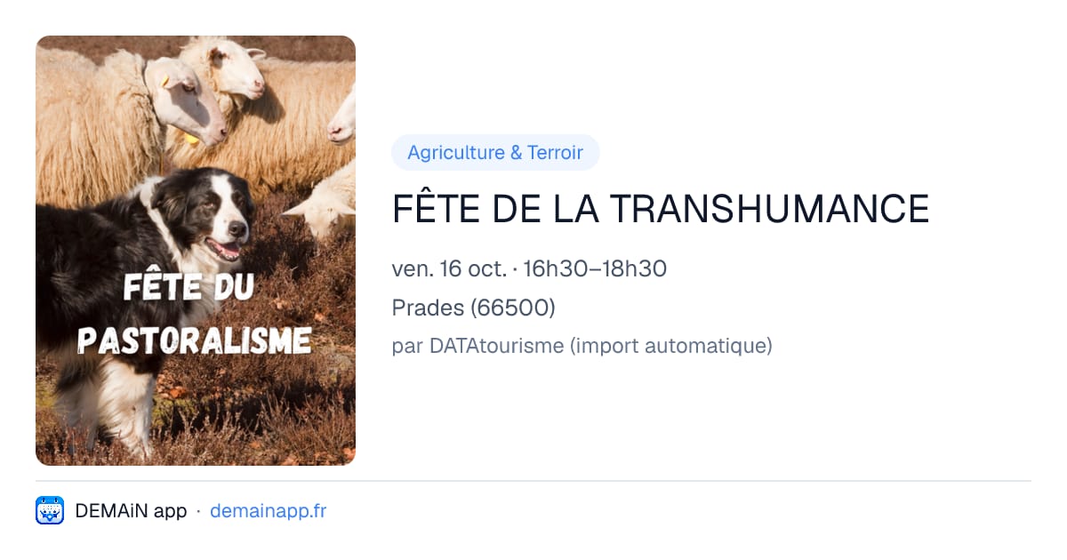 FÊTE DE LA TRANSHUMANCE — Prades
