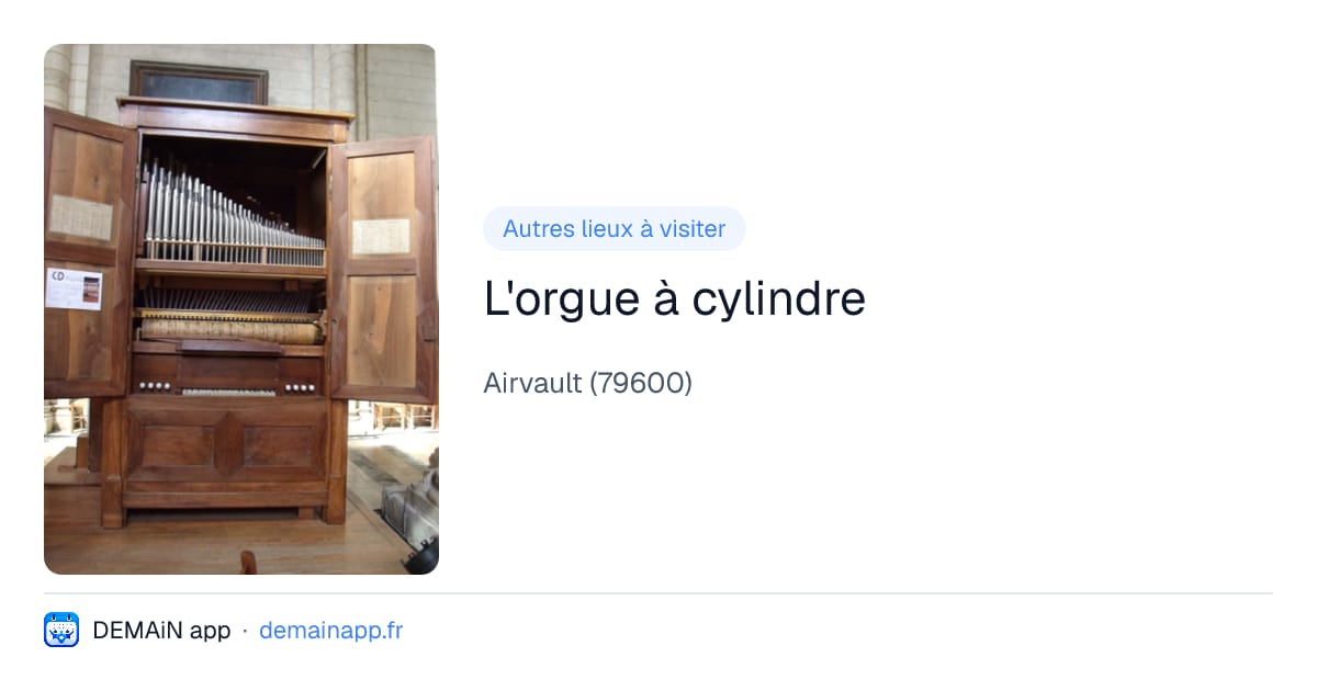L'orgue à cylindre — Airvault