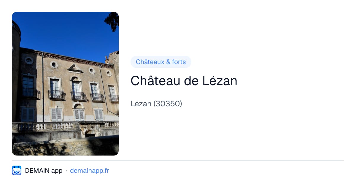 Château de Lézan — Lézan