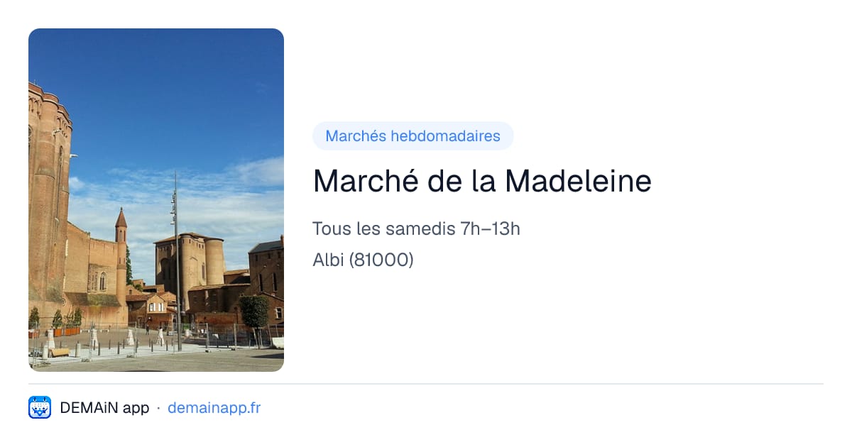 Marché de la Madeleine — Albi
