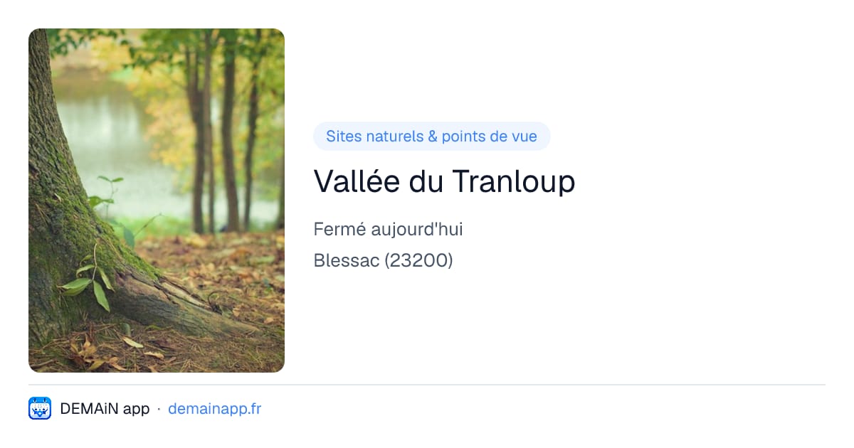 Vallée du Tranloup — Blessac