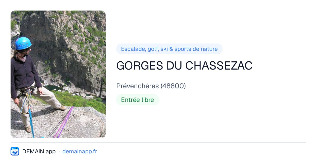 GORGES DU CHASSEZAC — Prévenchères