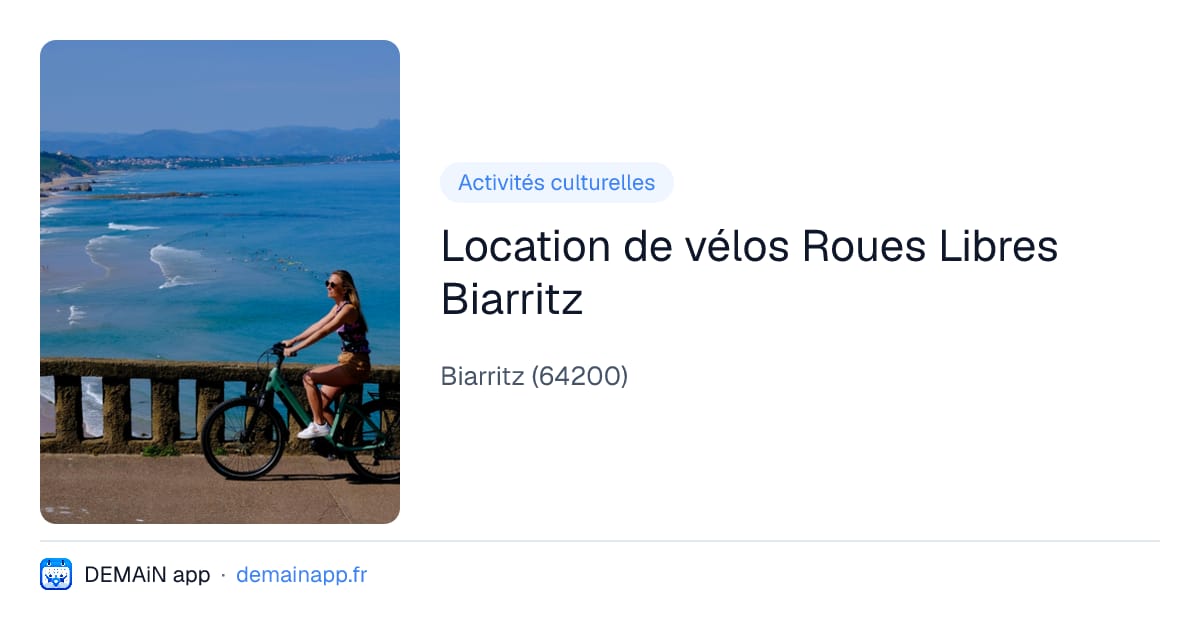 Location de vélos Roues Libres Biarritz — Biarritz