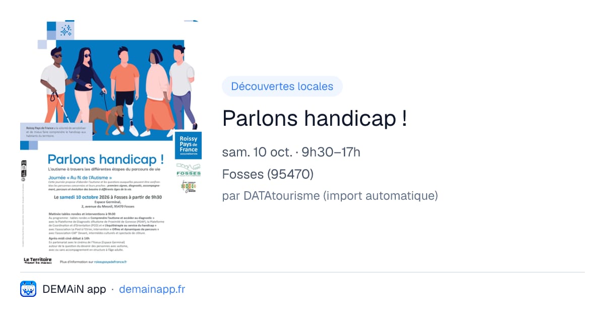 Parlons handicap ! — Fosses