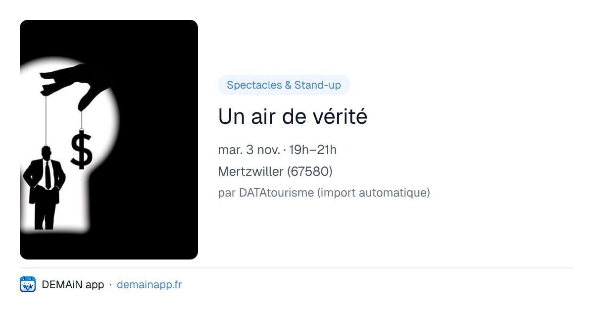 Un air de vérité — Mertzwiller