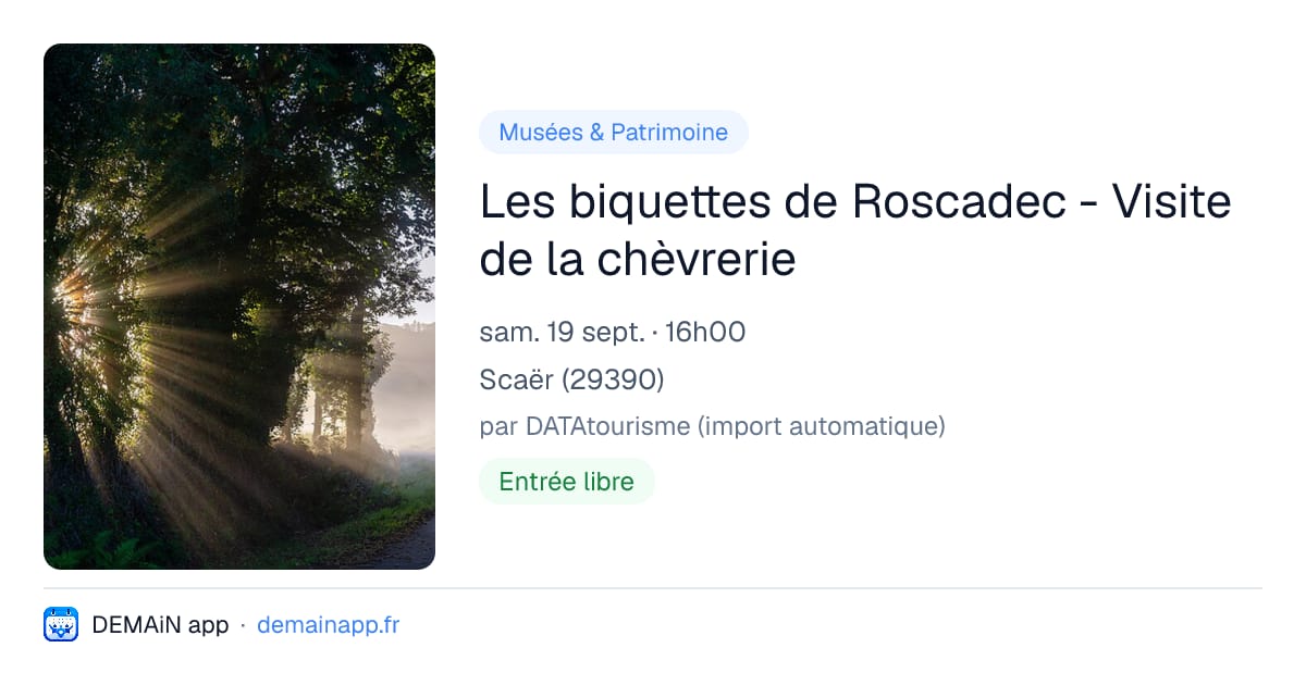 Les biquettes de Roscadec - Visite de la chèvrerie — Scaër