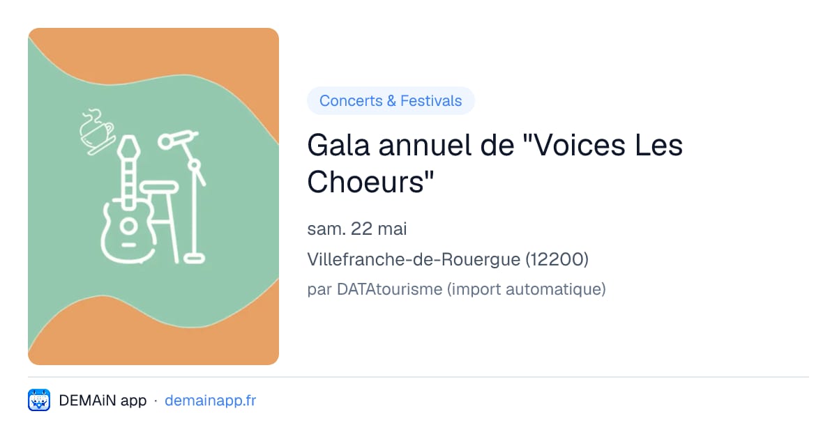 Gala annuel de "Voices Les Choeurs" — Villefranche-de-Rouergue